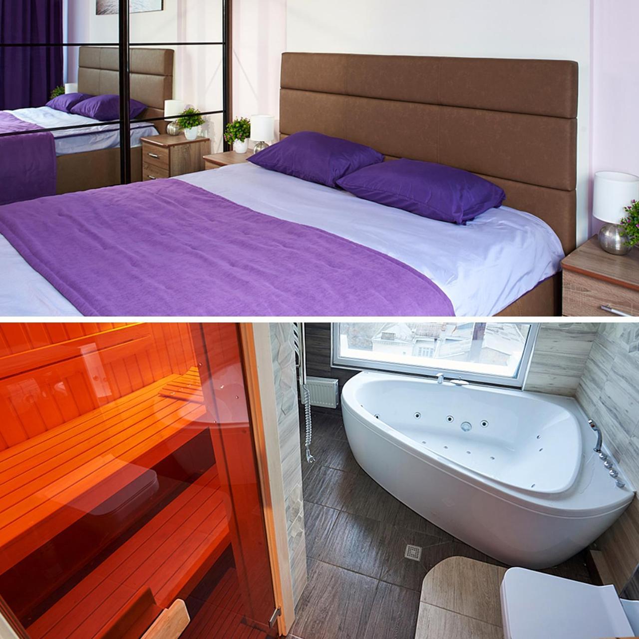 Sauna, Big Jacuzzi , Khreshchatyk apartments Kiew Exterior foto